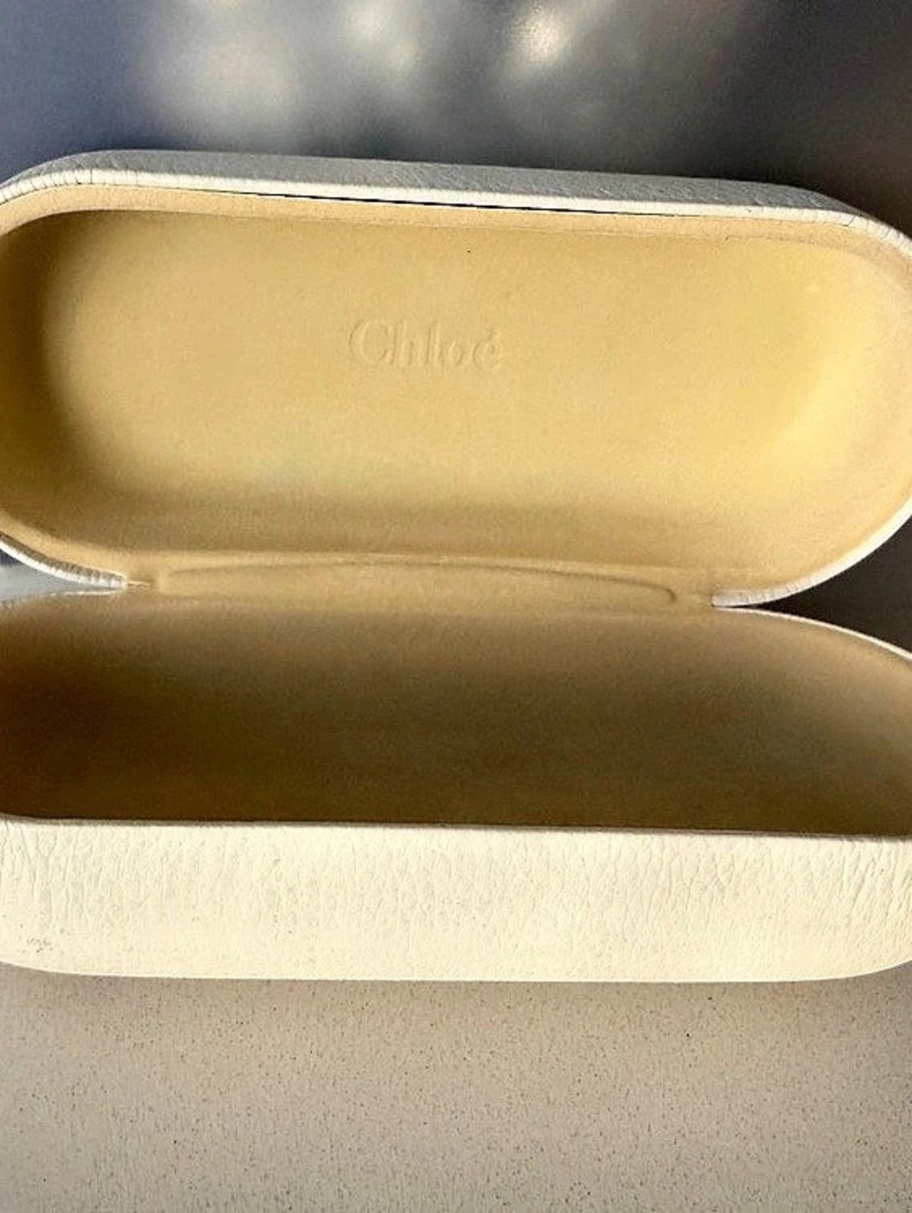 Chloé White Glasses Case
